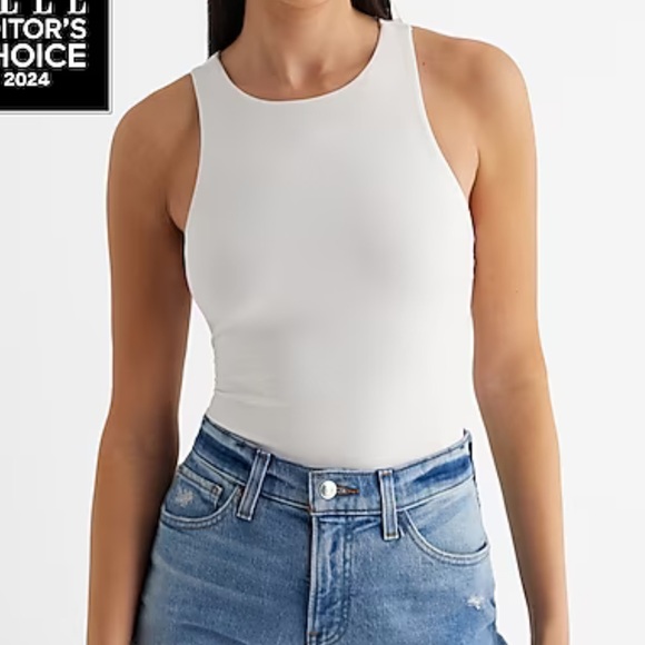 NWT Express Body Contour Compression High Neck Bodysuit - XS - dusty pink - Picture 5 of 9